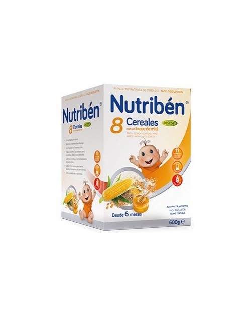 Nutribén 8 Cereales Con Un Toque De Miel Digest  600 g