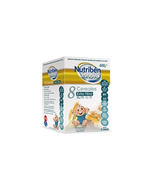 Nutriben innova 8 cereales extra fibra  600 g sin aceite de palma