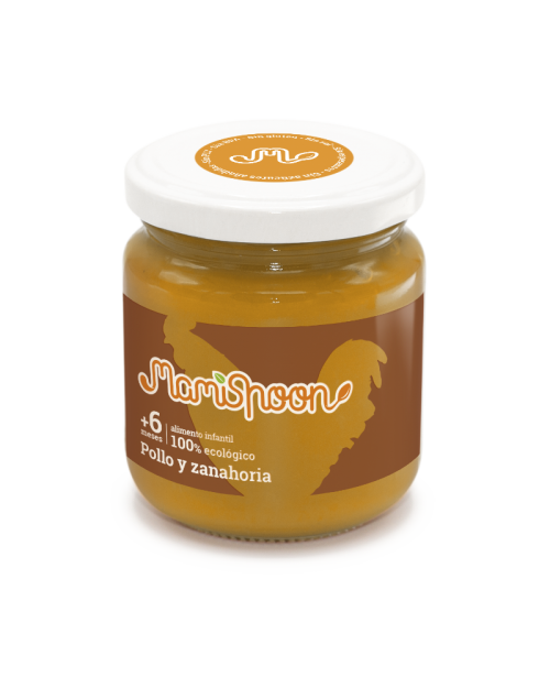 Mamispoon Tarrito Ecologico Pollo y Zanahoria +6m 180gr