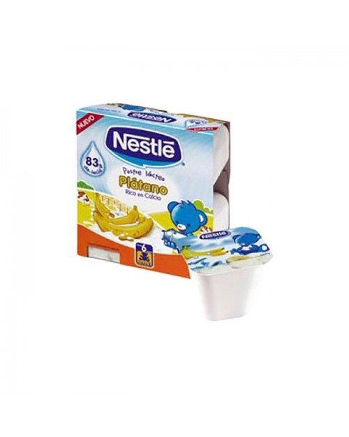 Nestlé postre lácteo plátano 4uds