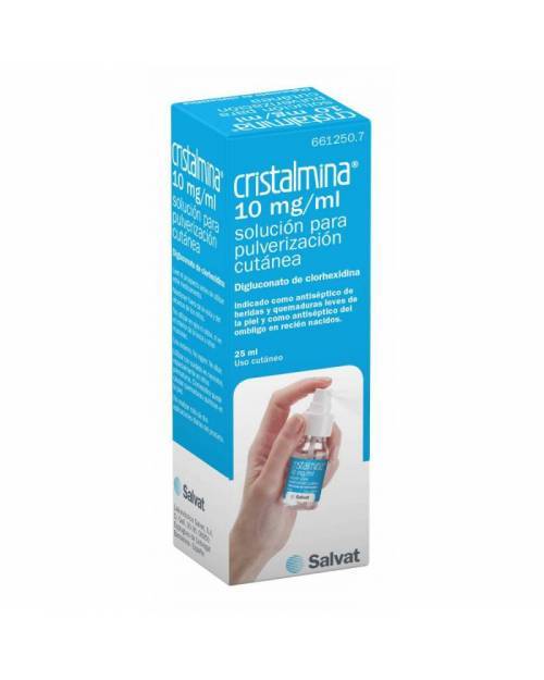 CRISTALMINA 10 mg/ml SOLUCION PARA PULVERIZACION CUTANEA