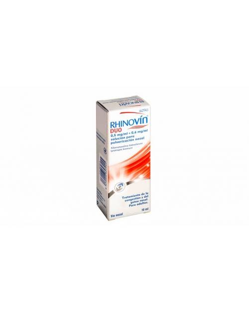 RHINOVIN DUO 0,5 mg/ml + 0.6 mg/ml SOLUCION PARA PULVERIZACION NASAL