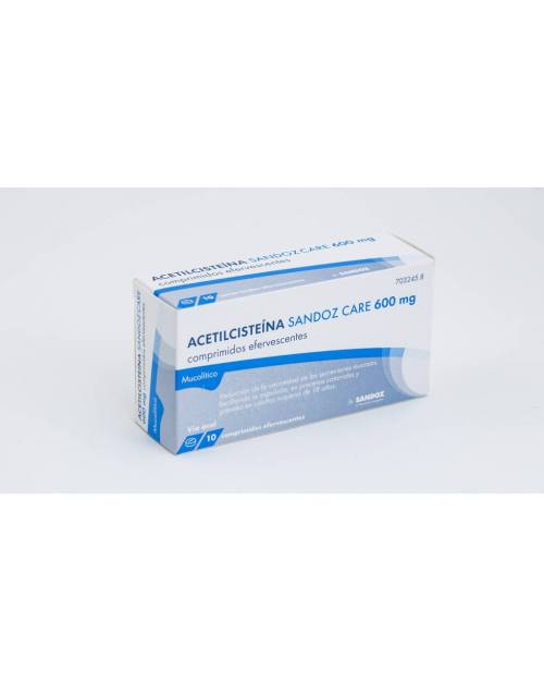 ACETILCISTEINA SANDOZ CARE 600 mg COMPRIMIDOS EFERVESCENTES