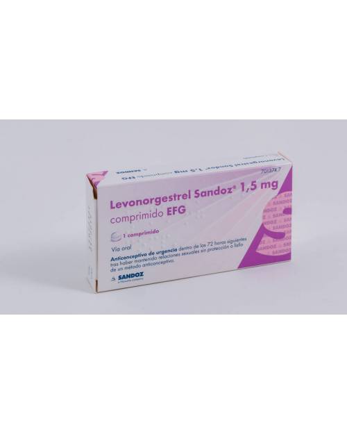 LEVONORGESTREL SANDOZ 1,5 MG COMPRIMIDO EFG