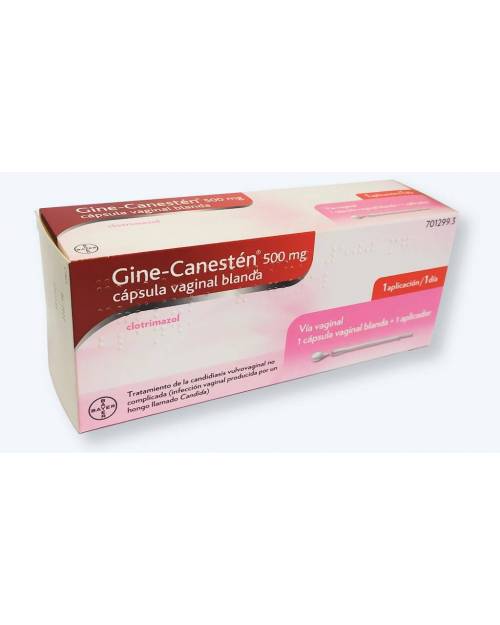 GINE-CANESTEN 500 MG CAPSULA VAGINAL BLANDA