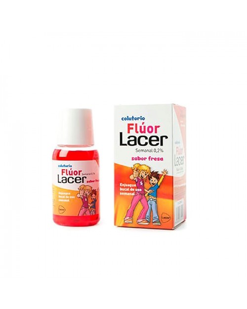 Lacer Flúor colutorio 0,2% sabor fresa 100ml