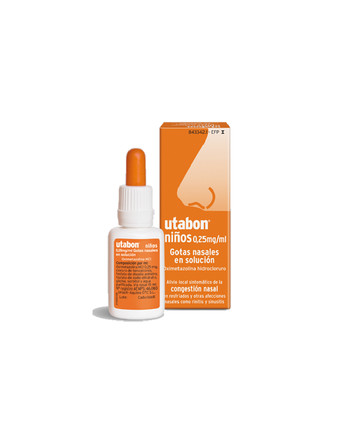 UTABON NIÑOS (0.25 MG/ML GOTAS NASALES 1 FRASCO SOLUCION 15 ML)