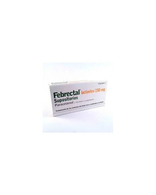 FEBRECTAL LACTANTES 150 MG SUPOSITORIOS