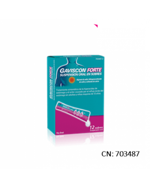 GAVISCON FORTE SUSPENSION ORAL EN SOBRES