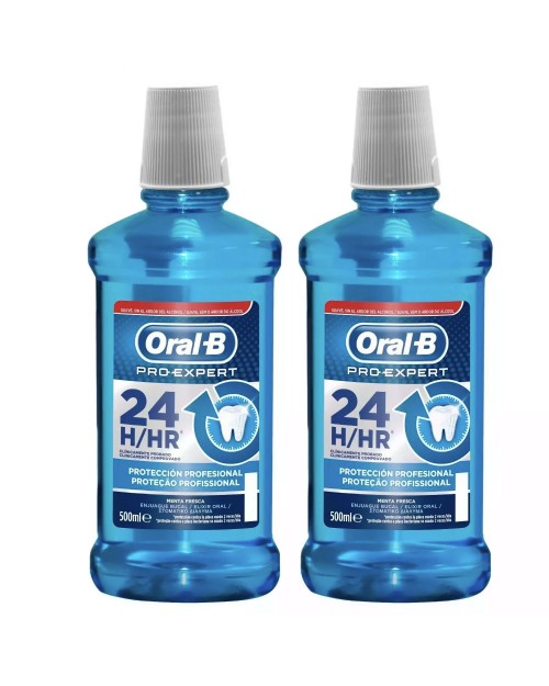 oral b colutorio pro expert protección profesional pack 500 ml 2 unidades