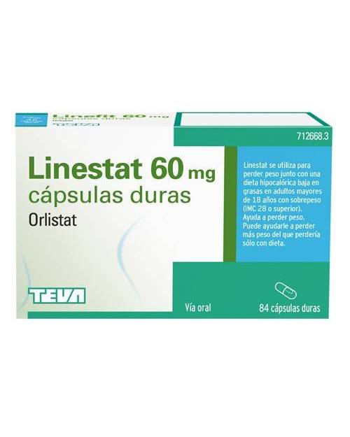 LINESTAT 60 MG CAPSULAS DURAS